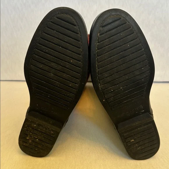 Coach Womens Tristee Black Red Plaid Rubber Lace-Up Knee High Rain Boots Size 10 - Picture 7 of 13